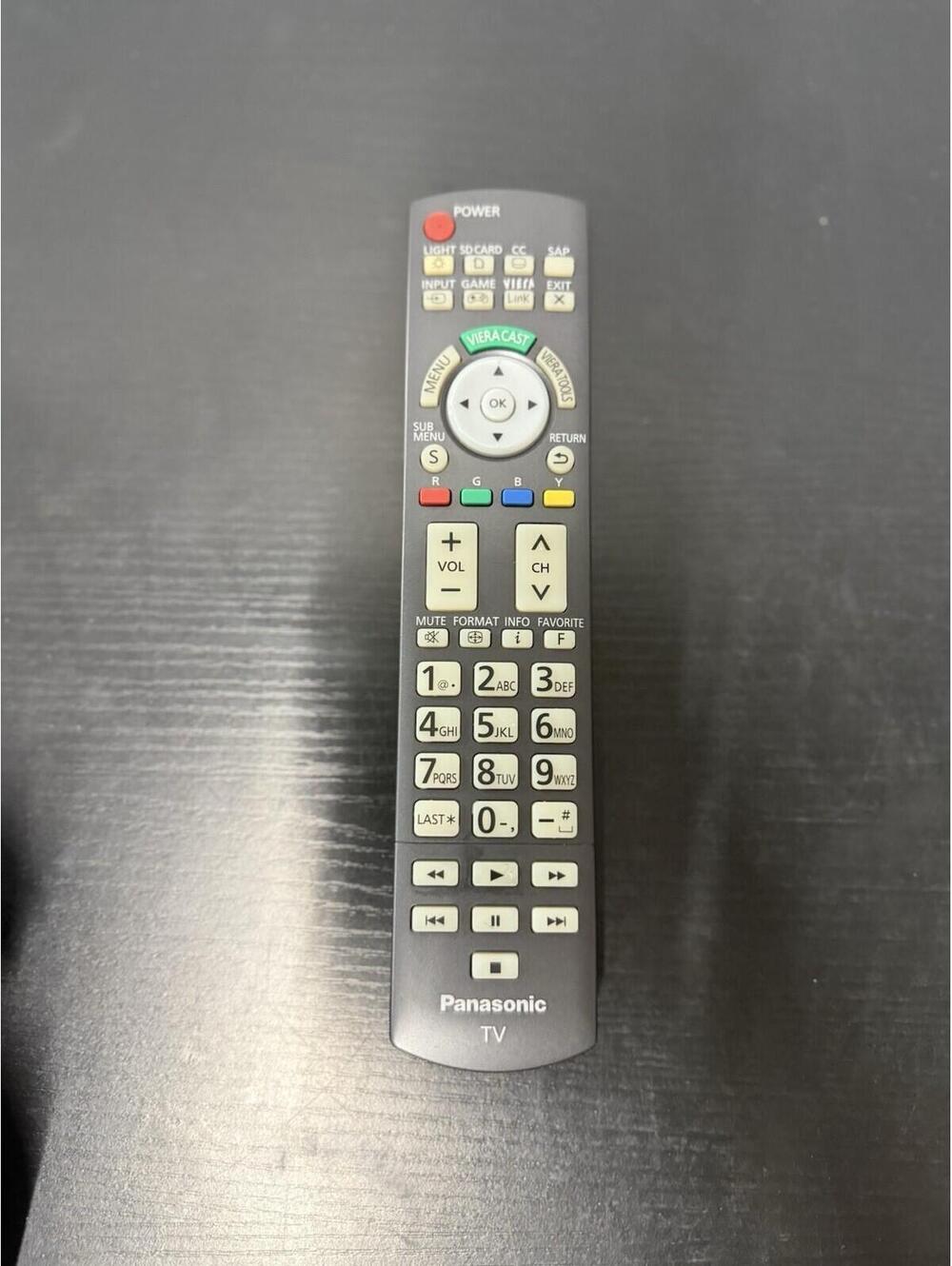 Panasonic VIERA TV Remote Control OEM Genuine Tested VieraCast Plasma LCD